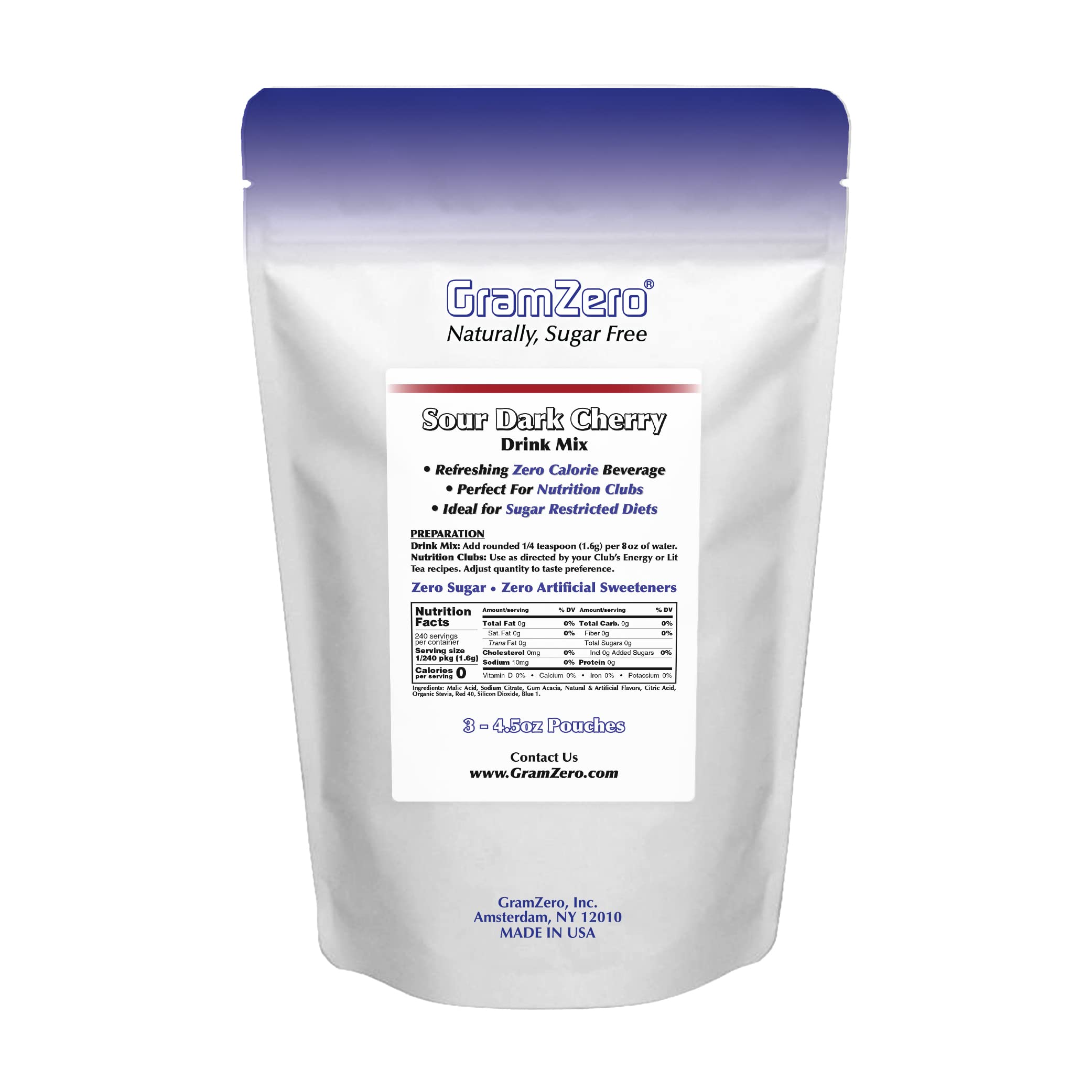 Amazon.com : GramZero Sour Dark Cherry Zero Calorie Sugar Free
